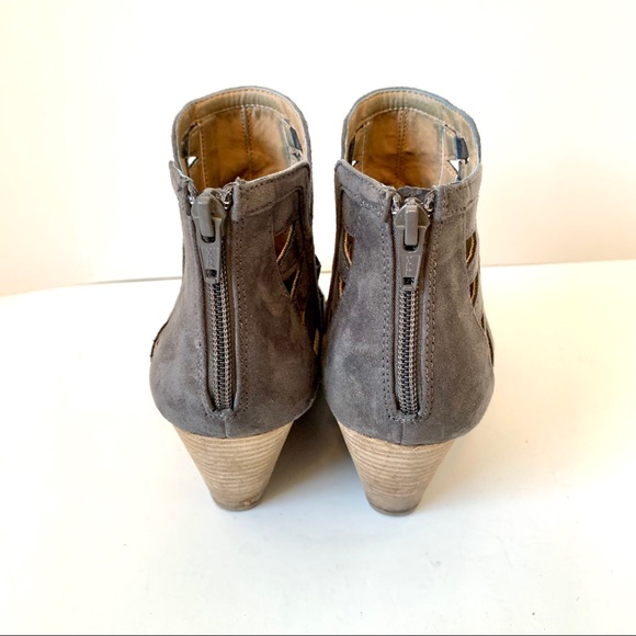 REPORT Gray Wedge Cut Out Booties—SZ. 7.5-8 - Picture 5 of 14